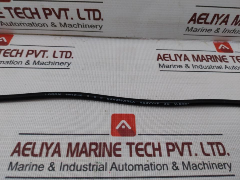 Lorom Saa091010Ea Cable Set H03Vv-f, Fz-ls, 20Kv, 3G 0.5Mm2 1.5 Meter