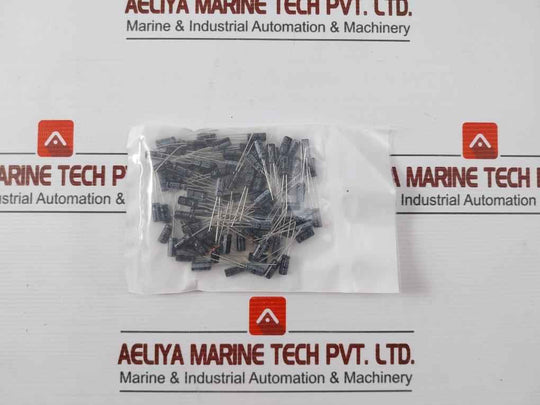 Lot Of 100X Rs Aluminium Electrolytic Capacitor 50V, 711-1422