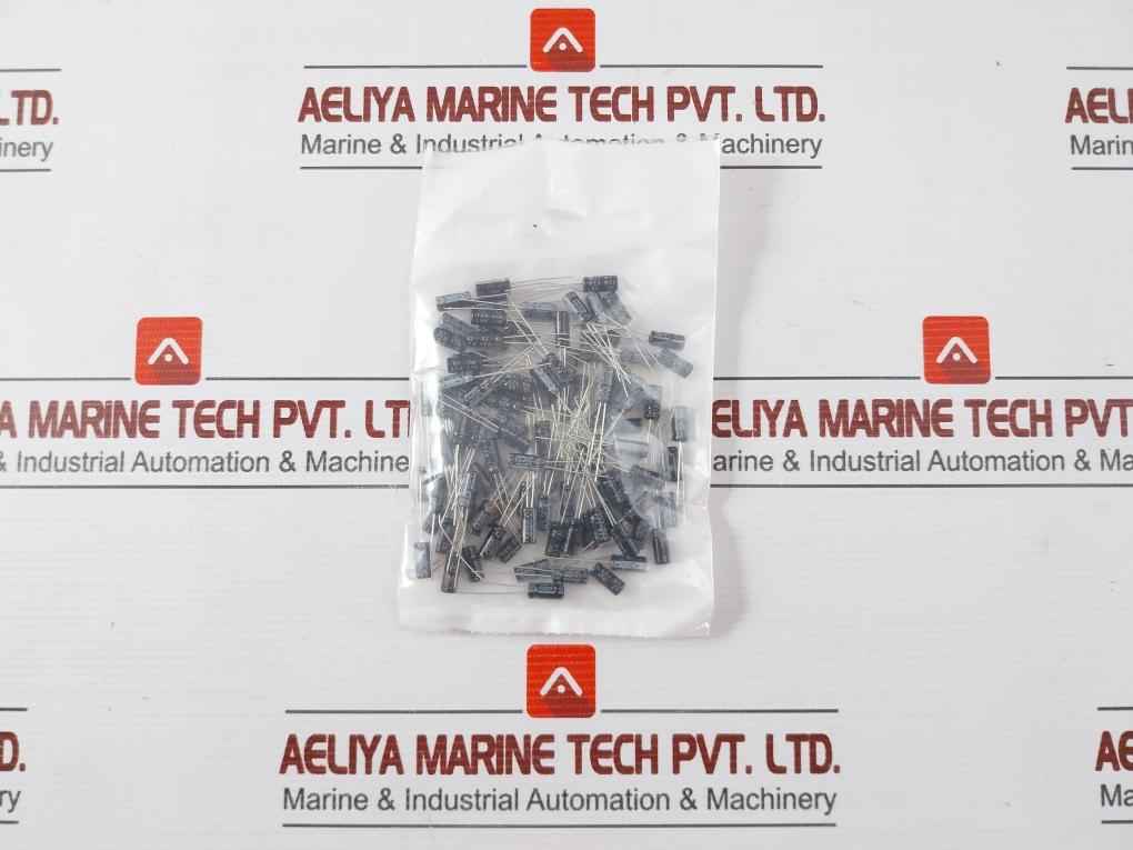 Lot Of 100X Rs Aluminium Electrolytic Capacitor 50V, 711-1422