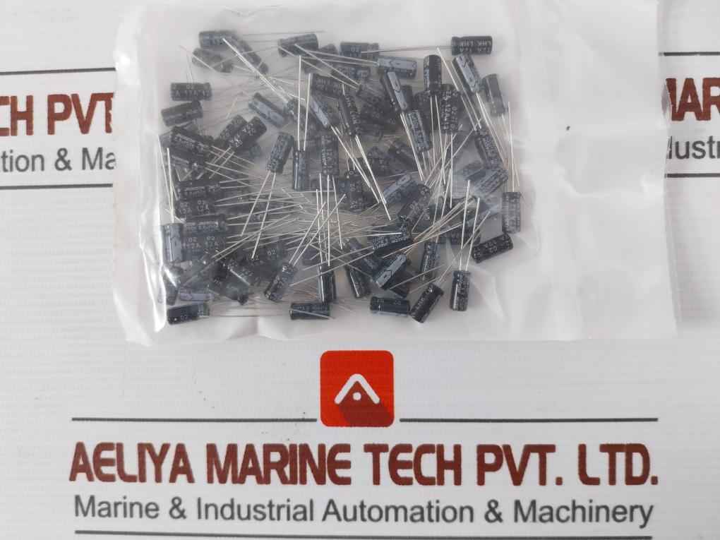 Lot Of 100X Rs Aluminium Electrolytic Capacitor 50V, 711-1422