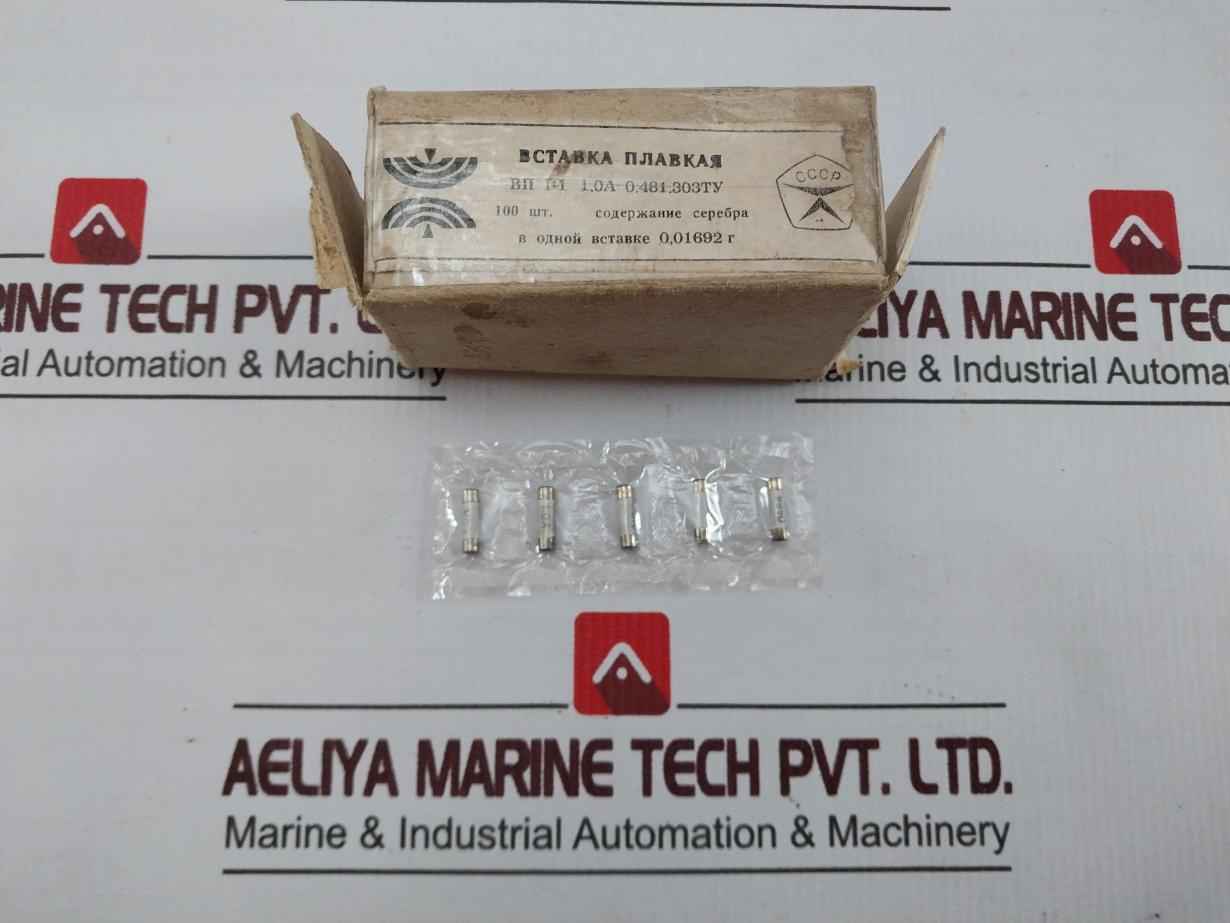 Lot Of 10X 0.481.303ТУ Silver Content Fuse Link 1,0A