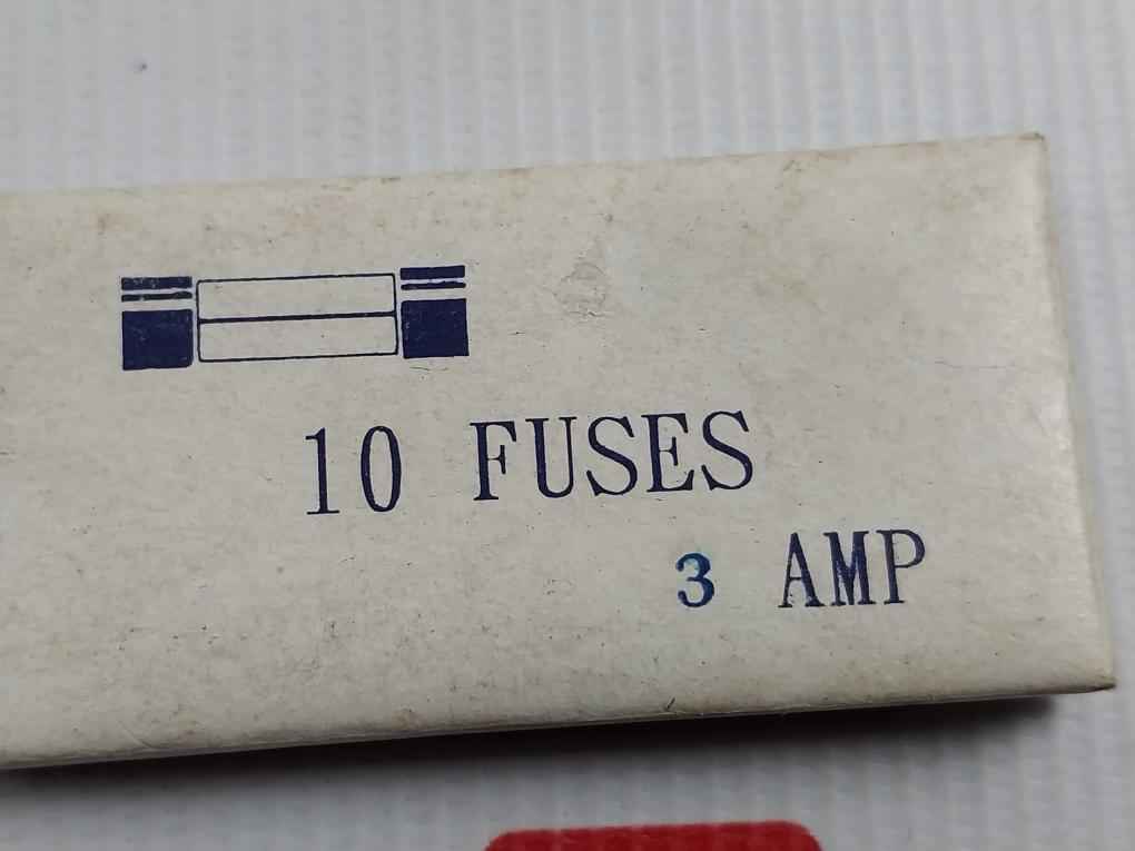 Lot Of 10X 3 Amp Fuse