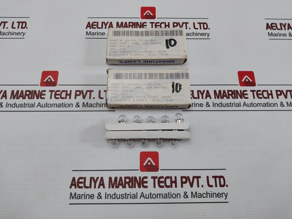 Lot Of 10X Advanced Micro Lites 356 Miniature Incandescent Lamp