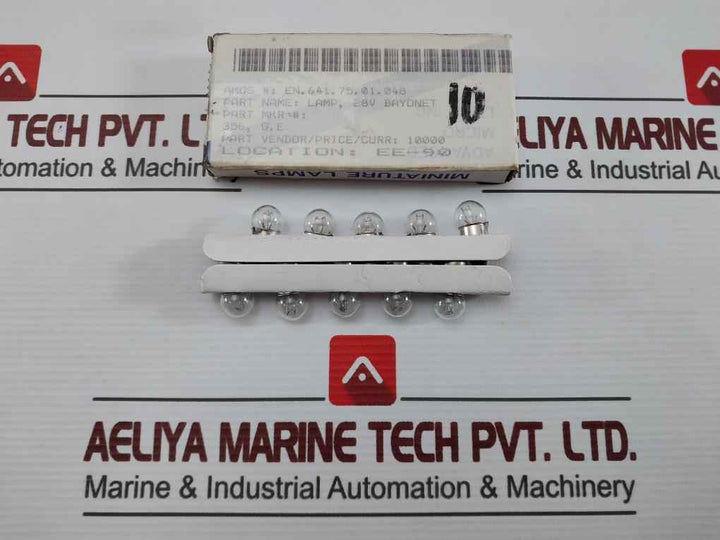 Lot Of 10X Advanced Micro Lites 356 Miniature Incandescent Lamp