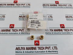 Lot of 10X Agilent Technologies 5180-4105 Brass Nut 1/4"