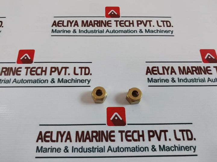Lot of 10X Agilent Technologies 5180-4105 Brass Nut 1/4