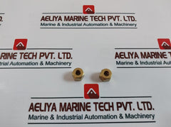 Lot of 10X Agilent Technologies 5180-4105 Brass Nut 1/4"
