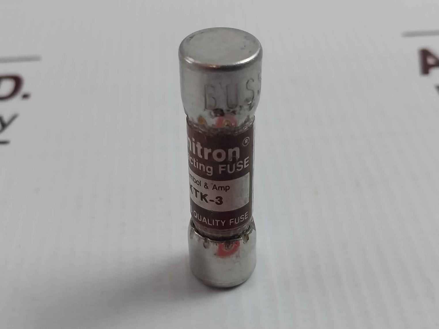 Lot Of 10X Bussmann Ktk-3 Fast-acting Fuse 3A/600V