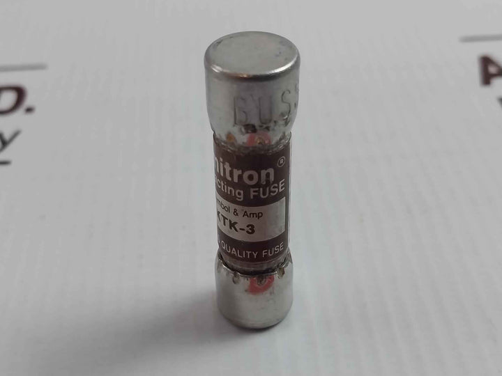 Lot Of 10X Bussmann Ktk-3 Fast-acting Fuse 3A/600V