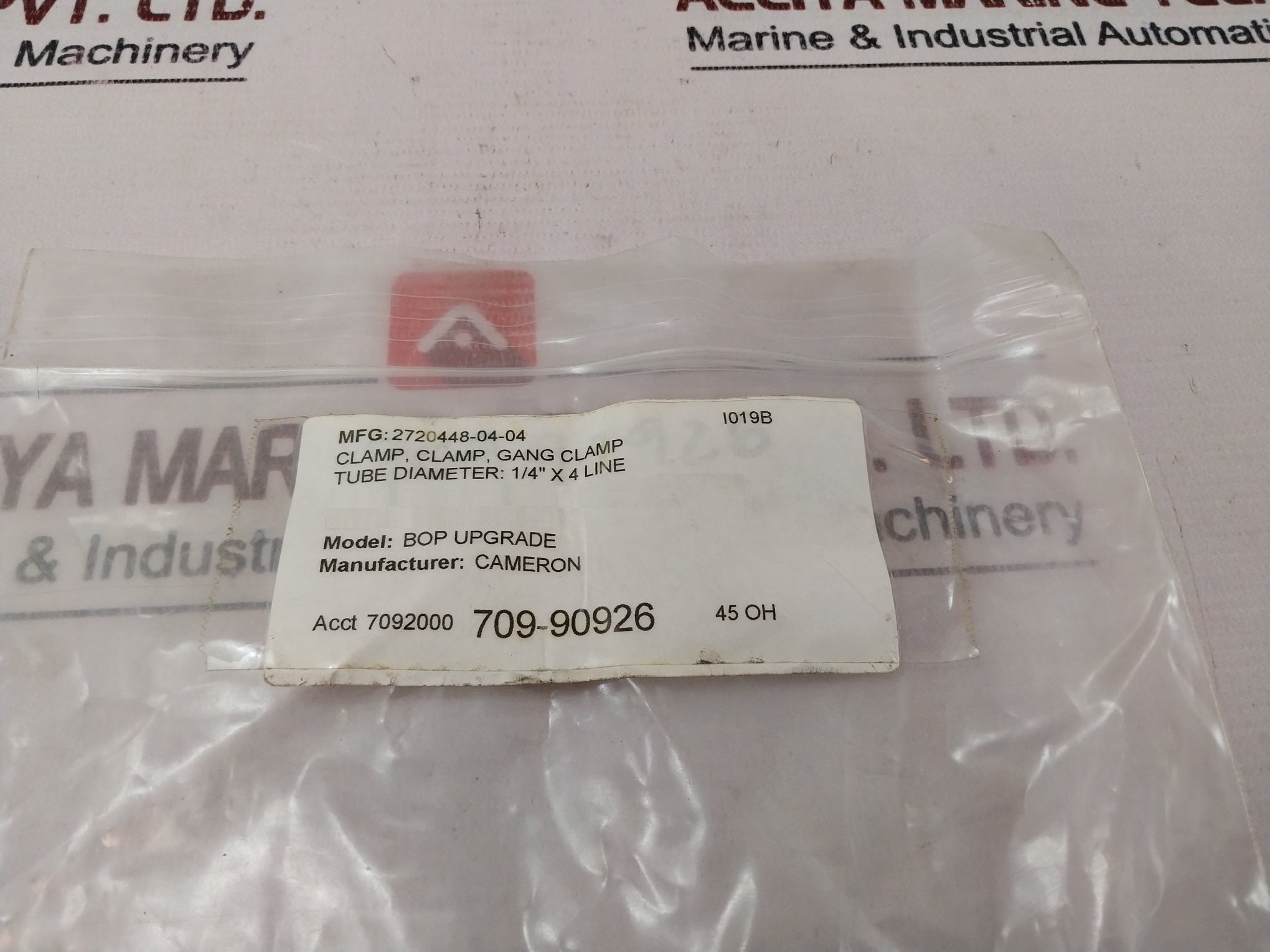 Lot of 10X CAMERON 2720448-04-04 Bop Upgrade Tube Gang Clamp I019B