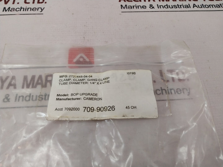 Lot of 10X CAMERON 2720448-04-04 Bop Upgrade Tube Gang Clamp I019B