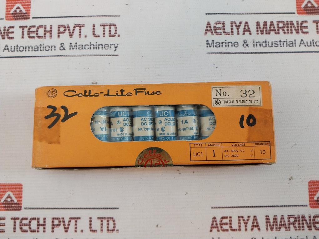 Lot Of 10X Cello-lite Fuse Uc1 Ac 500V