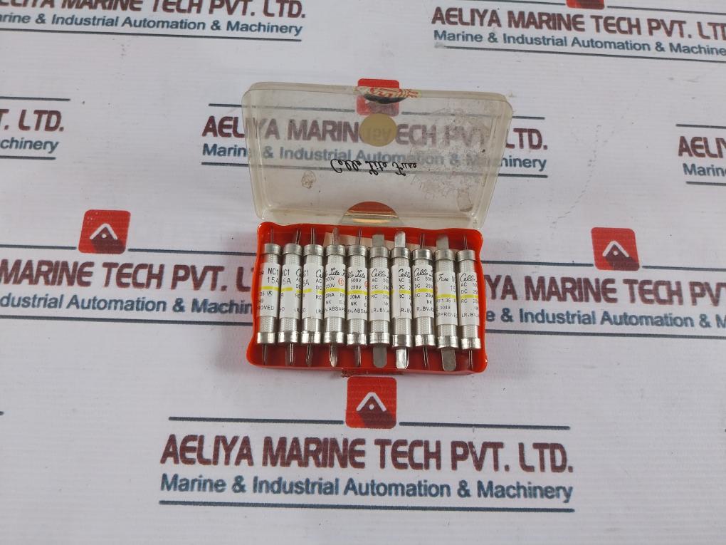 Lot of 10X Cello-lite NC1 15A Fuses Cartridges 15A