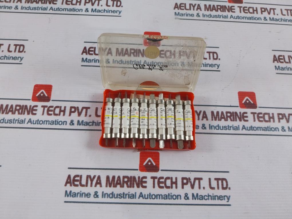 Lot Of 10X Cello-lite Nc1 15A Fuses Cartridges 15A