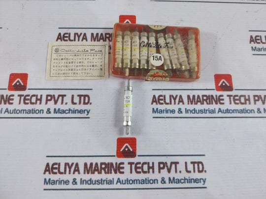 Lot of 10X Cello-lite NC1 15A Fuses Cartridges 15A