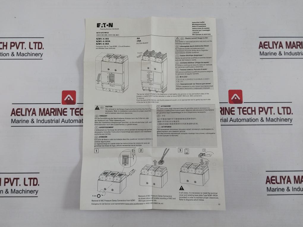 Lot Of 10X Eaton Nzm1-xksa Three-pole Molded Case Circuit Breaker Accessory