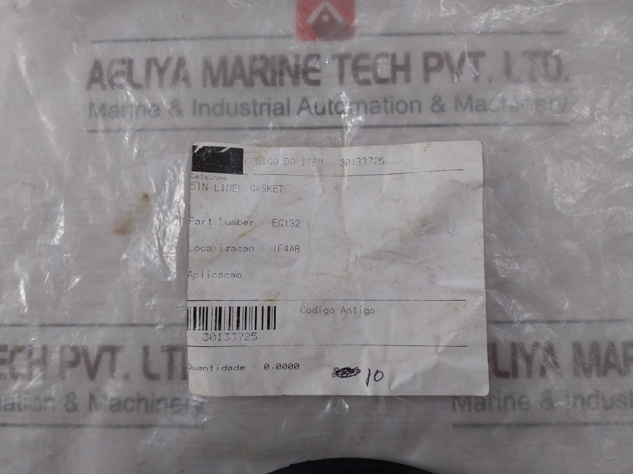 Lot Of 10X Eg132 Liner Gasket 5 In