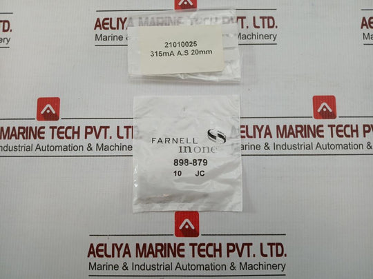 Lot Of 10X Farnell Cartridge Fuse 898-879