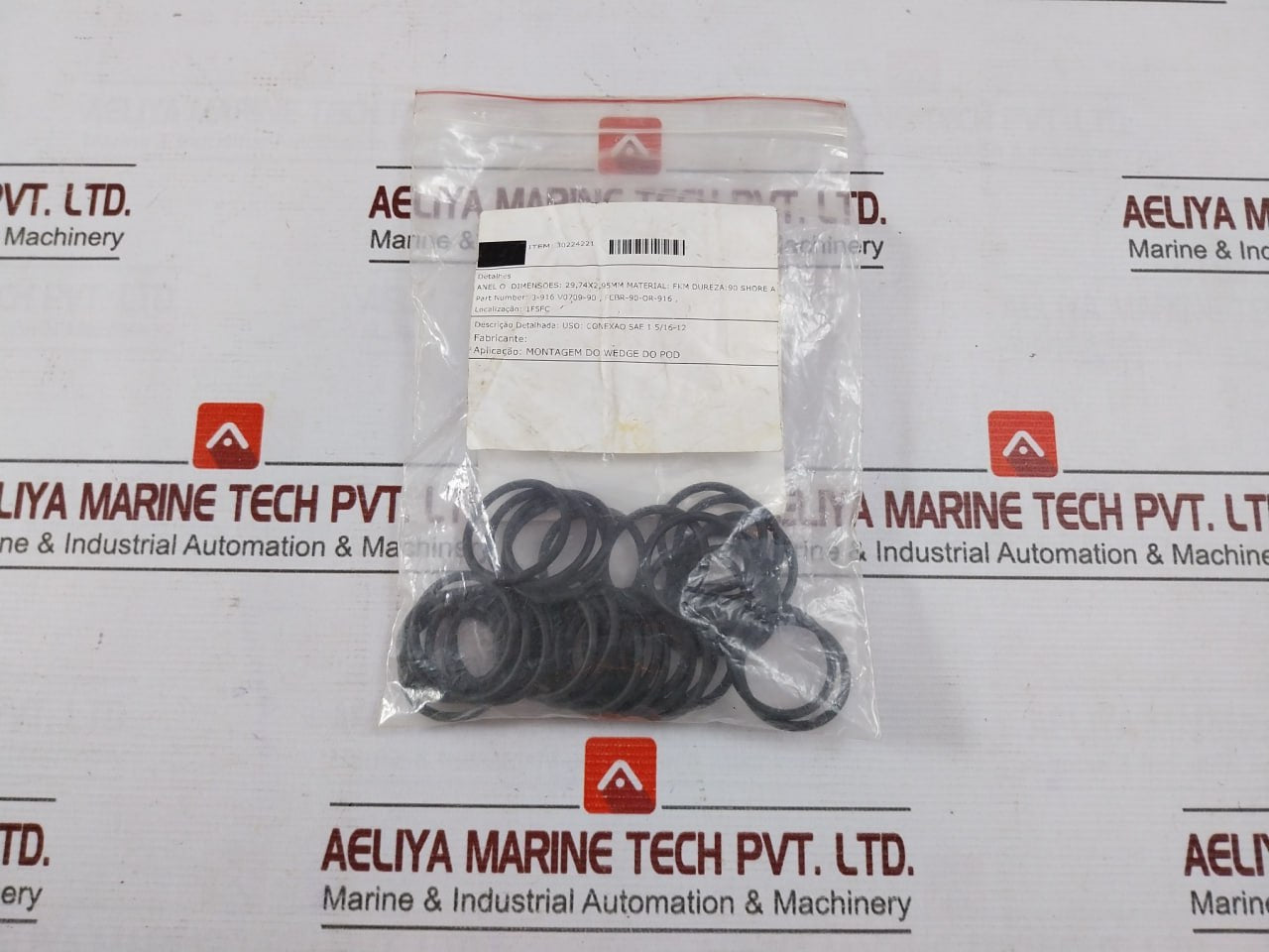 Lot Of 10X Fkm 3-916 V0709-90 O-ring 29.74 Mm X 2.95 Mm Fcbr-90-or-916