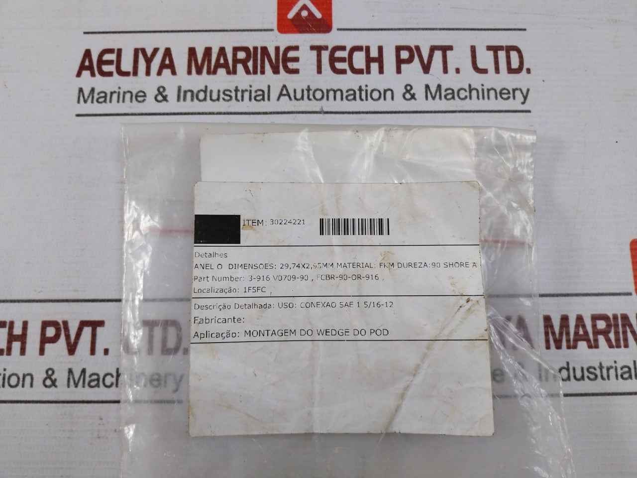 Lot Of 10X Fkm 3-916 V0709-90 O-ring 29.74 Mm X 2.95 Mm Fcbr-90-or-916