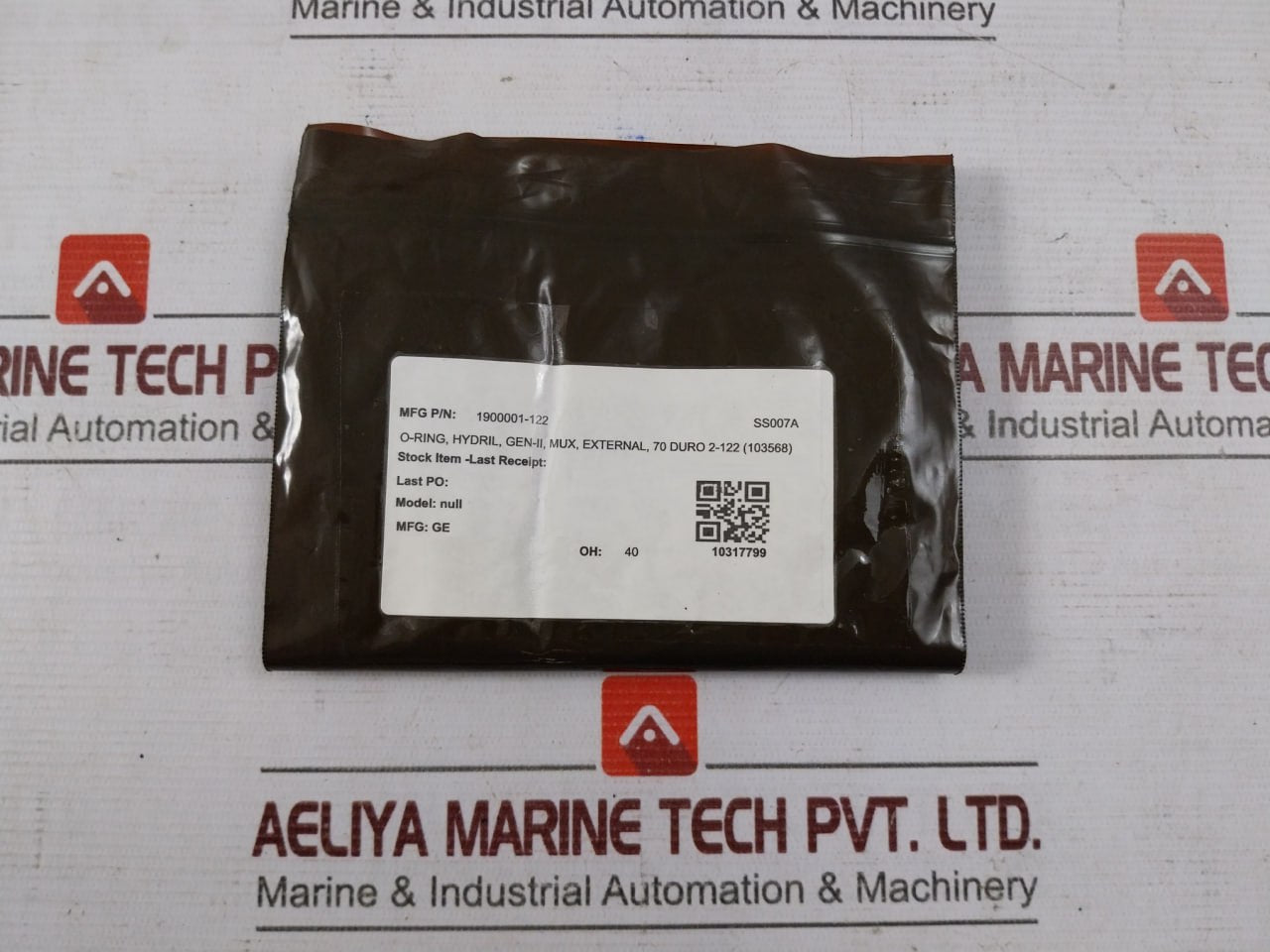 Lot Of 10X GE 1900001-122 O-ring Seal 70 DURO 2-122 (103568) 70A SS007A