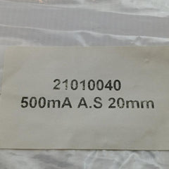 Lot Of 10X Glass Fuse T500Mal250V 5 X 20Mm H(T)