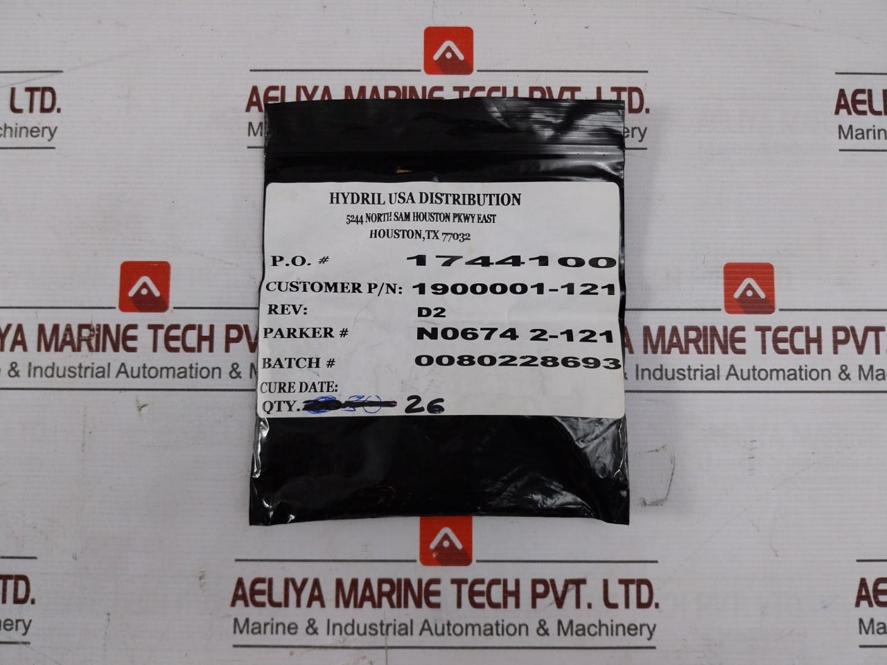 Lot Of 10X Hydril 1900001-121 O-ring Seal 2-121 70 Duro Mux Pod A2-59A 10313329