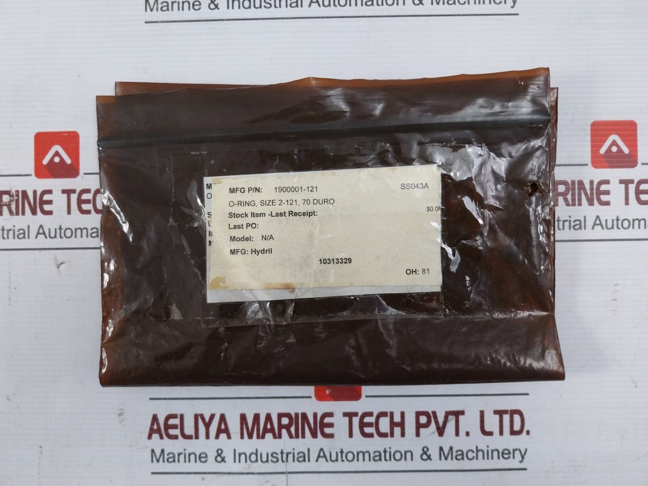 Lot Of 10X Hydril 1900001-121 O-ring Seal 2-121 70 Duro Mux Pod A2-59A 10313329