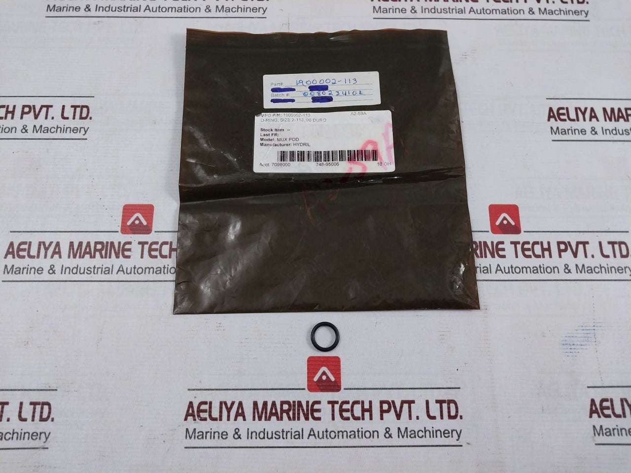 Lot Of 10X Hydril 1900002-113 O-ring 2-113 90 Duro A2-59A