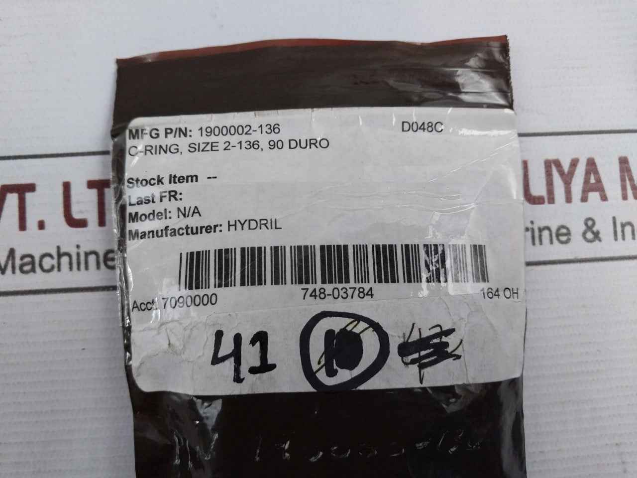 Lot Of 10X Hydril 1900002-136 O-ring 2-136 90 Duro