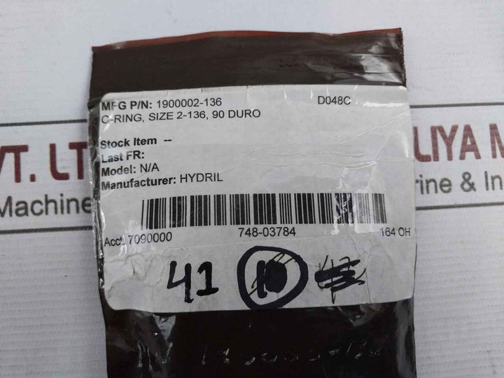 Lot Of 10X Hydril 1900002-136 O-ring 2-136 90 Duro