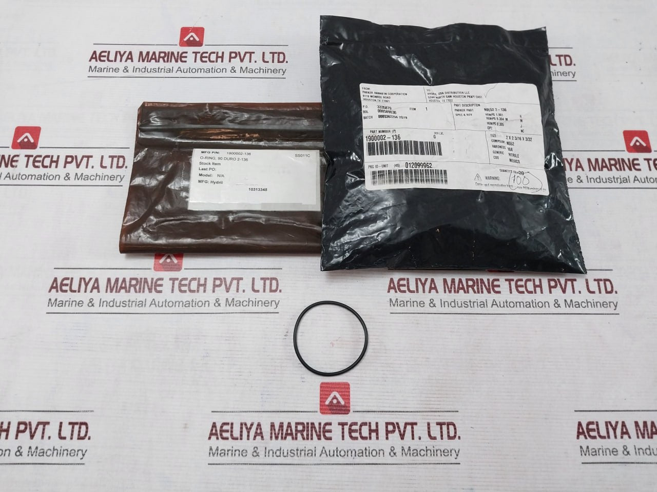 Lot Of 10X Hydril 1900002-136 Seal O-ring 90 Duro 2-136 2 X 2 3/16 X 3/32 90A