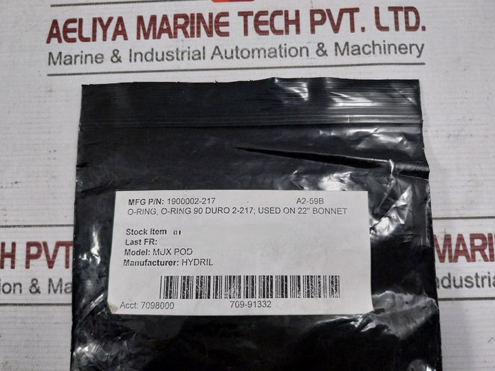 Lot Of 10X Hydril 1900002-217 O-Ring 90 Duro 2-217 USED ON 22 Bonnet REV F2