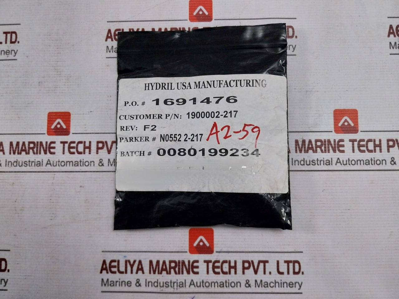 Lot Of 10X Hydril 1900002-217 O-ring 90 Duro 2-217; Used On 22 Bonnet Rev F2