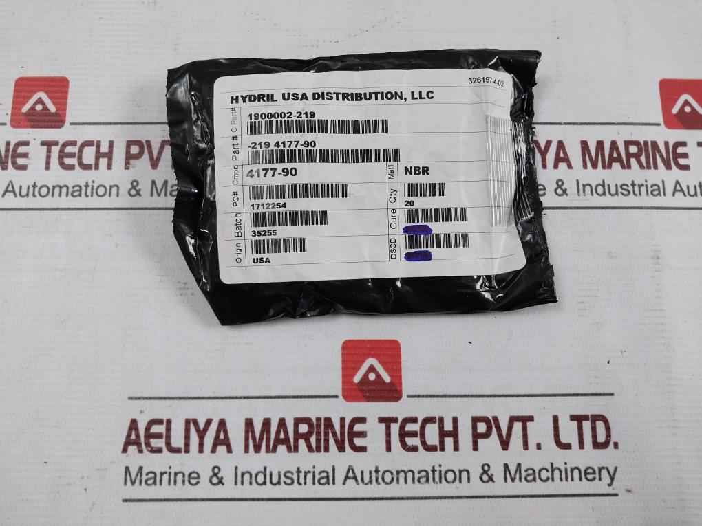 Lot Of 10X Hydril 1900002-219 O-ring Size 2-219, 90 Duro 219 4177-90