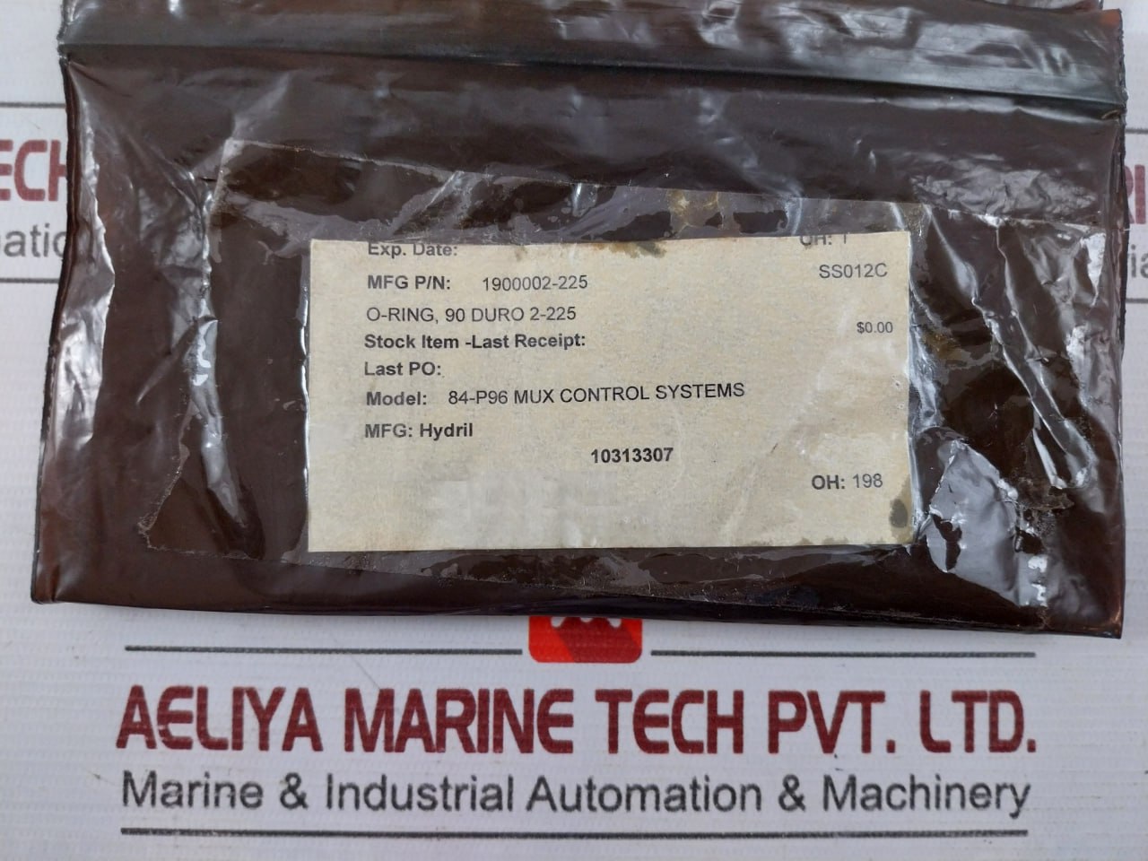 Lot Of 10X Hydril 1900002-225 Seal O-ring 84-p96 Mux Control System Ss012C