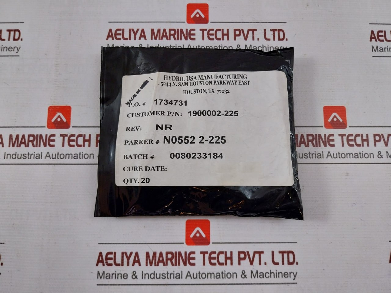 Lot of 10X HYDRIL 1900002-225 Seal O-Ring 84-P96 MUX Control System SS012C