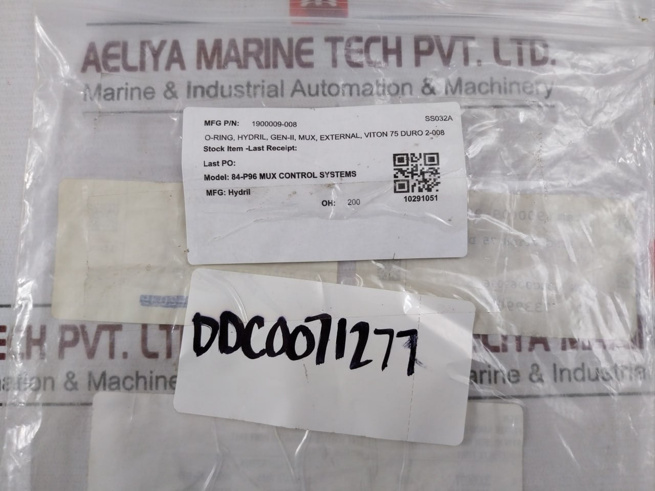 Lot Of 10X Hydril 1900009-008 O-ring Seal 75 Duro 2-008