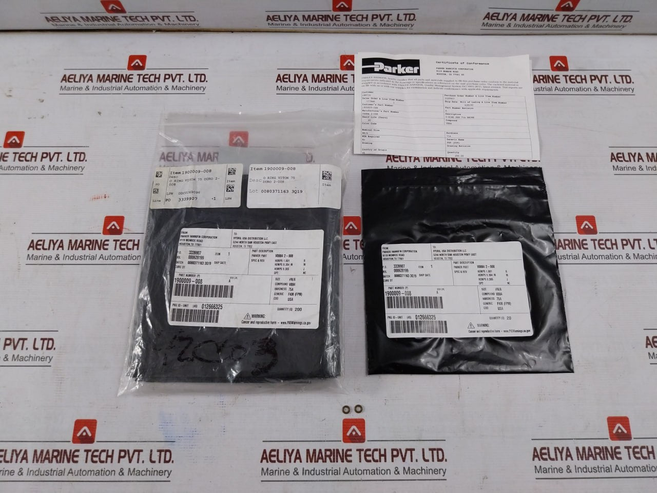 Lot Of 10X Hydril 1900009-008 O-ring Seal 75 Duro 2-008