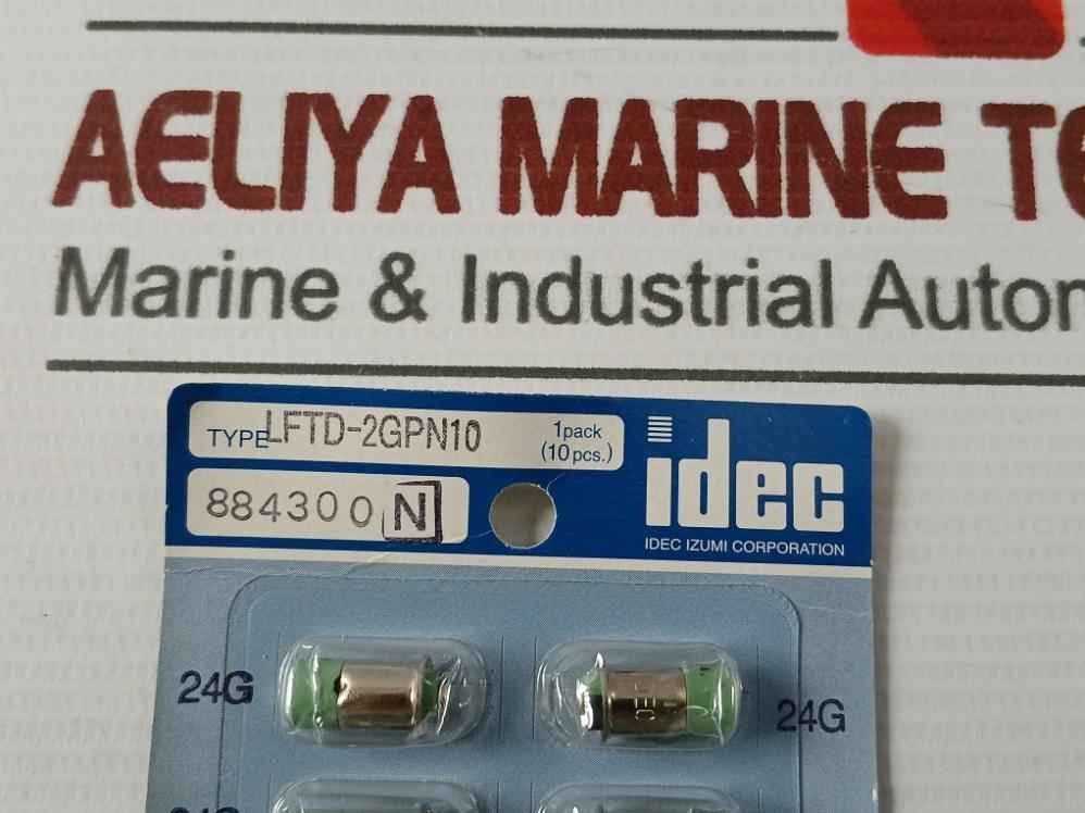 Lot Of 10X Idec Izumi Lftd-2Gpn10 Green Led Bulb