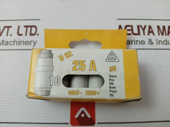 Lot of 10X KVGY D02-25A Fuse Cartridge 0361400000 25A