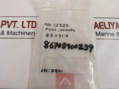 Lot of 10X Legrand 123 20 Cartridge Fuse 20A 400V