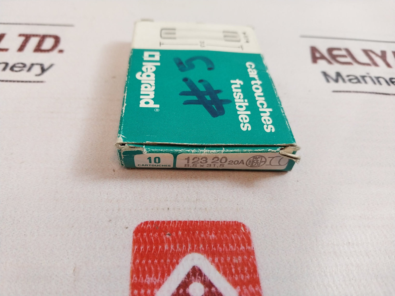 Lot Of 10X Legrand 123 20 Cartridge Fuse 20A 400V