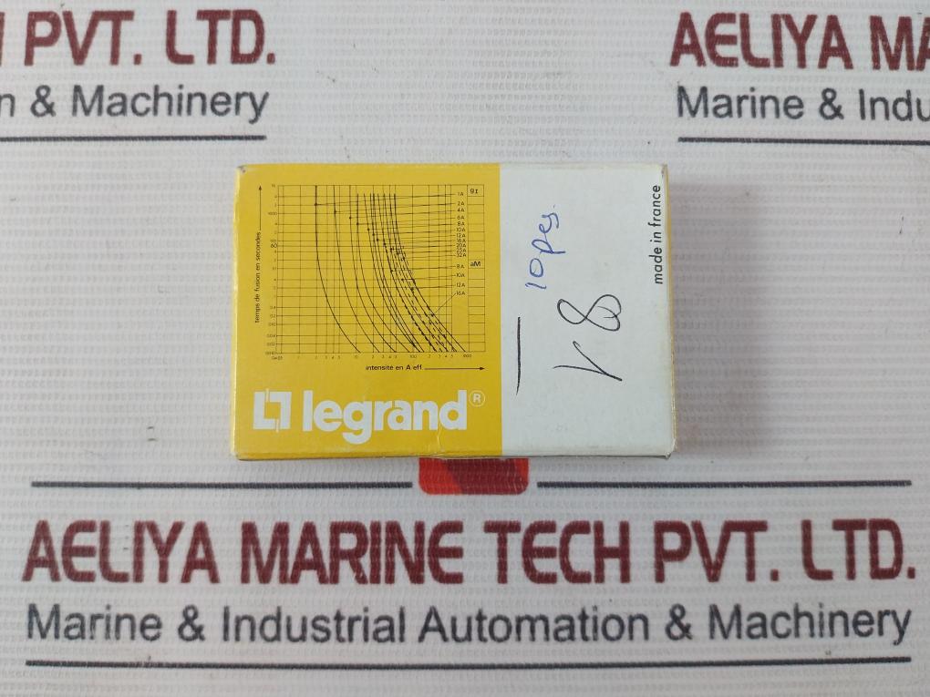 Lot Of 10X Legrand 130 08 Ceramic Cartridge Fuse 8Amp 500Vac