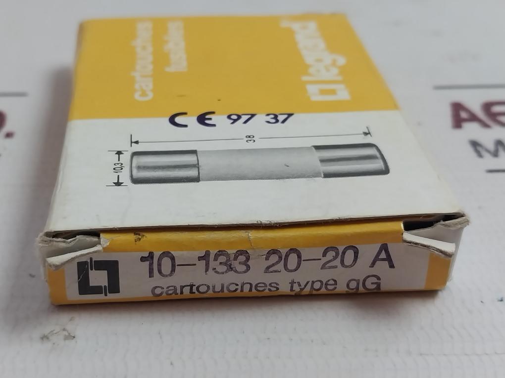 Lot Of 10X Legrand 133 20 Fuse Cylindrical Gg 20A