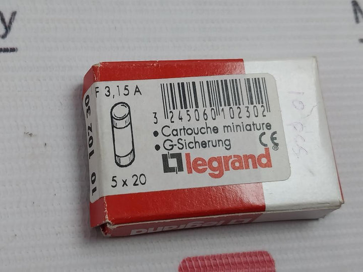 Lot of 10X LEGRAND F3.15A Cartridge Fuse H250V 15AMP FSO