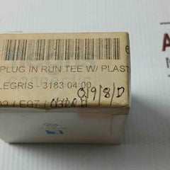Lot Of 10X Legris 3183 04 00 Plug In Run Tee W/Plastic Tailpiece-od 4 4 Mm