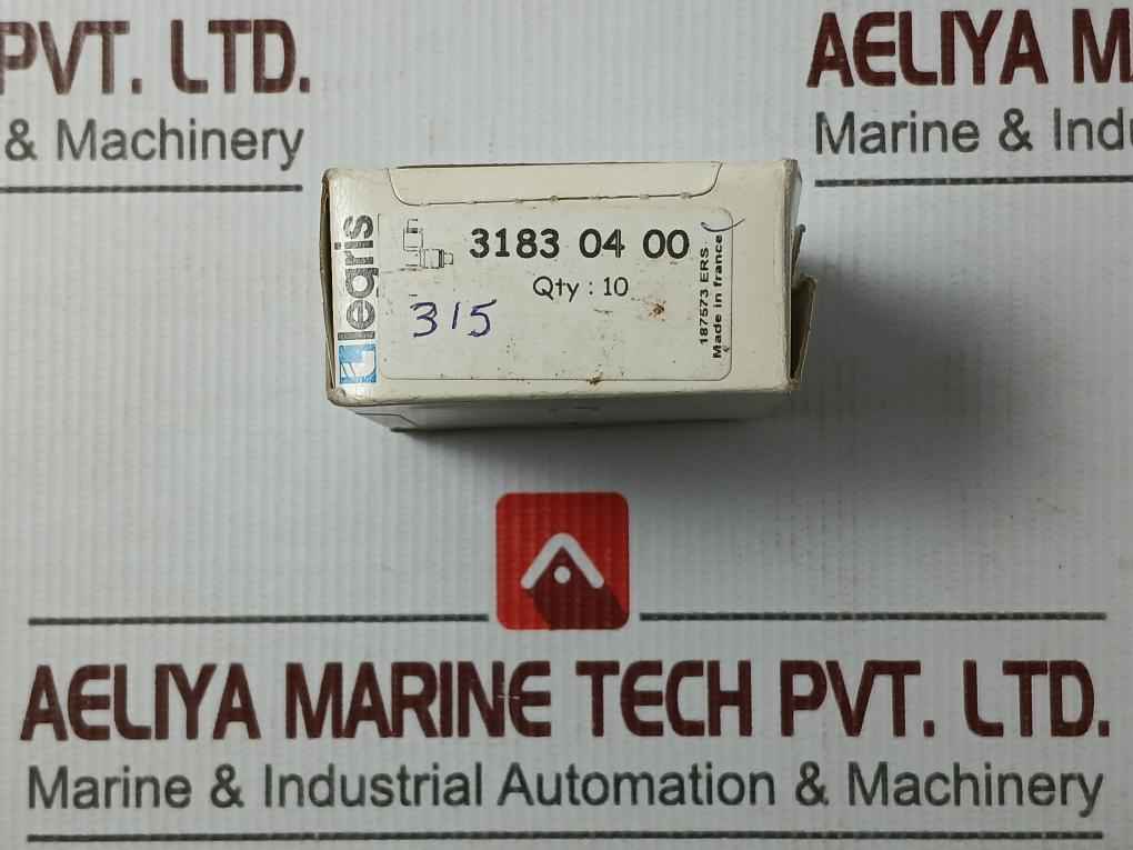 Lot Of 10X Legris 3183 04 00 Plug In Run Tee W/Plastic Tailpiece-od 4 4 Mm