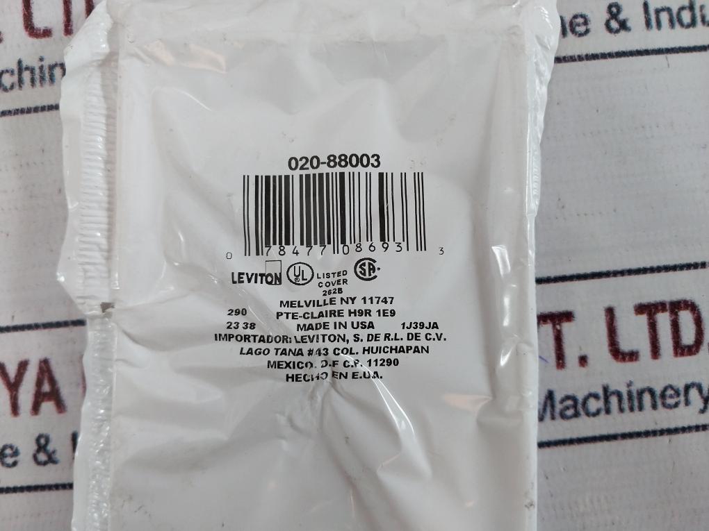 Lot Of 10X Leviton 020-88003 Duplex Device Wallplate