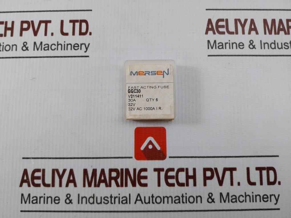 Lot Of 10X Mersen Ggc30 Fast Acting Fuse 30A 32V Ac 1000A I.R.